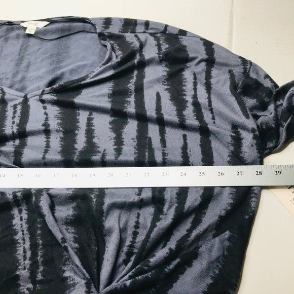 Terra And Sky Women's Size 3X 24W-26W V-Neck Twist Side Brushed Long Sleeve Top - Picture 9 of 15